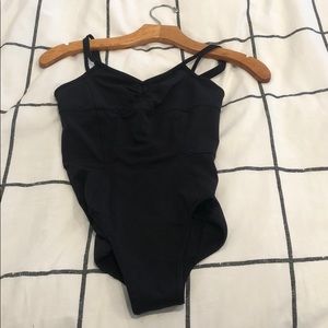 Black Ivivva dance leotard, girls size 12